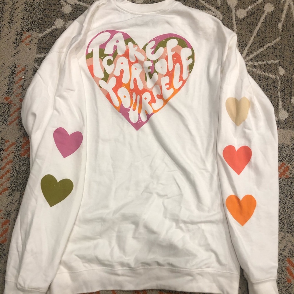 OliveLynn take care of yourself XL sweatshirt